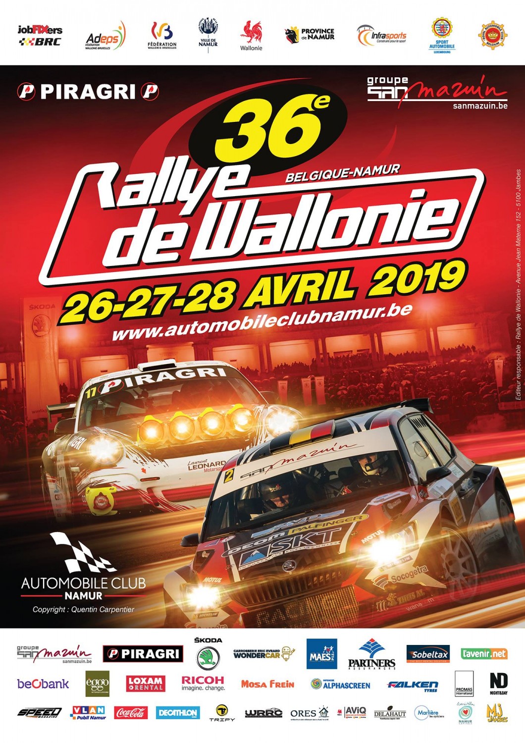 De voorverkoop van de Rally van Wallonië is geopend!